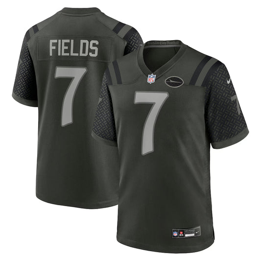 Justin Fields New York Jets 2025 Rivalries Collection Game Jersey - Gotham Green - NFL