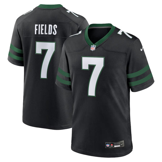 Justin Fields New York Jets Game Jersey - Stealth Black - NFL