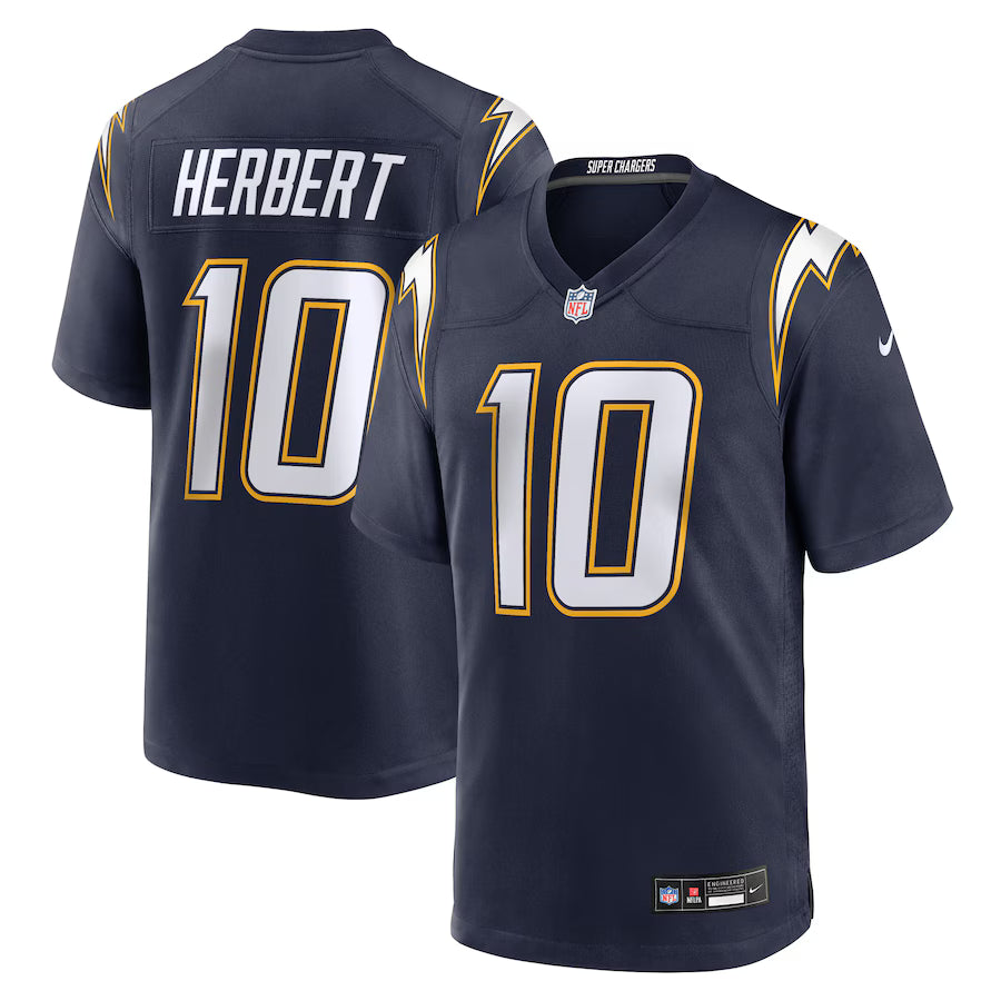 Justin Herbert Los Angeles Chargers Alternate Super Chargers Game Player Jersey - Navy - NFL