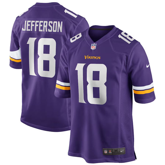 Justin Jefferson Minnesota Vikings Player Game Jersey - Purple - NFL