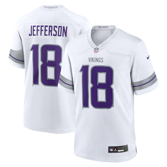 Justin Jefferson Minnesota Vikings Alternate Game Player Jersey - White - NFL