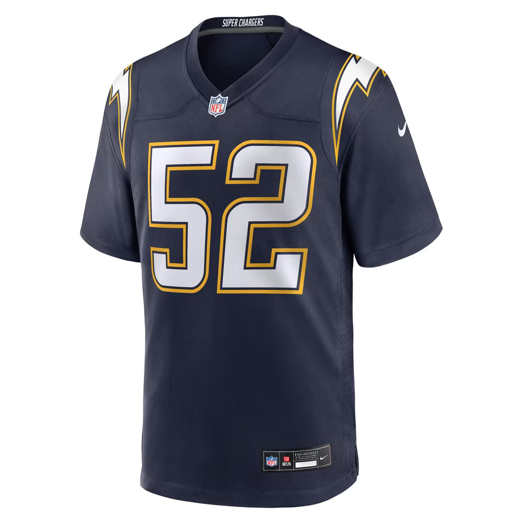 Khalil Mack #52 Los Angeles Chargers Football Jersey