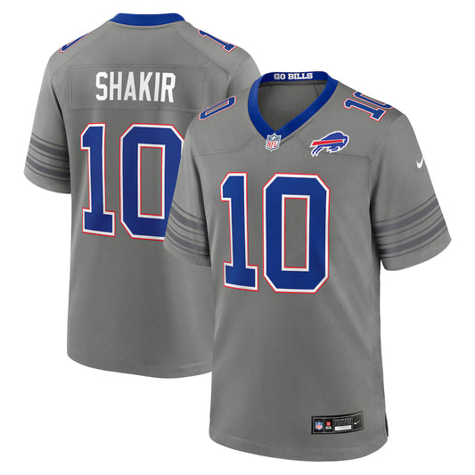 Buffalo Bills Khalil Shakir #10 Gray Football Jersey