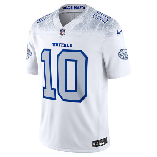 Khalil Shakir #10 Buffalo Bills White Football Game Jersey