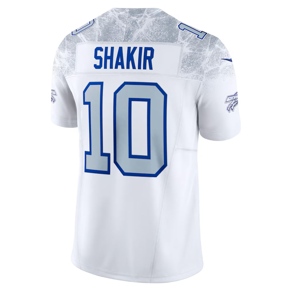 Khalil Shakir #10 Buffalo Bills White Football Game Jersey