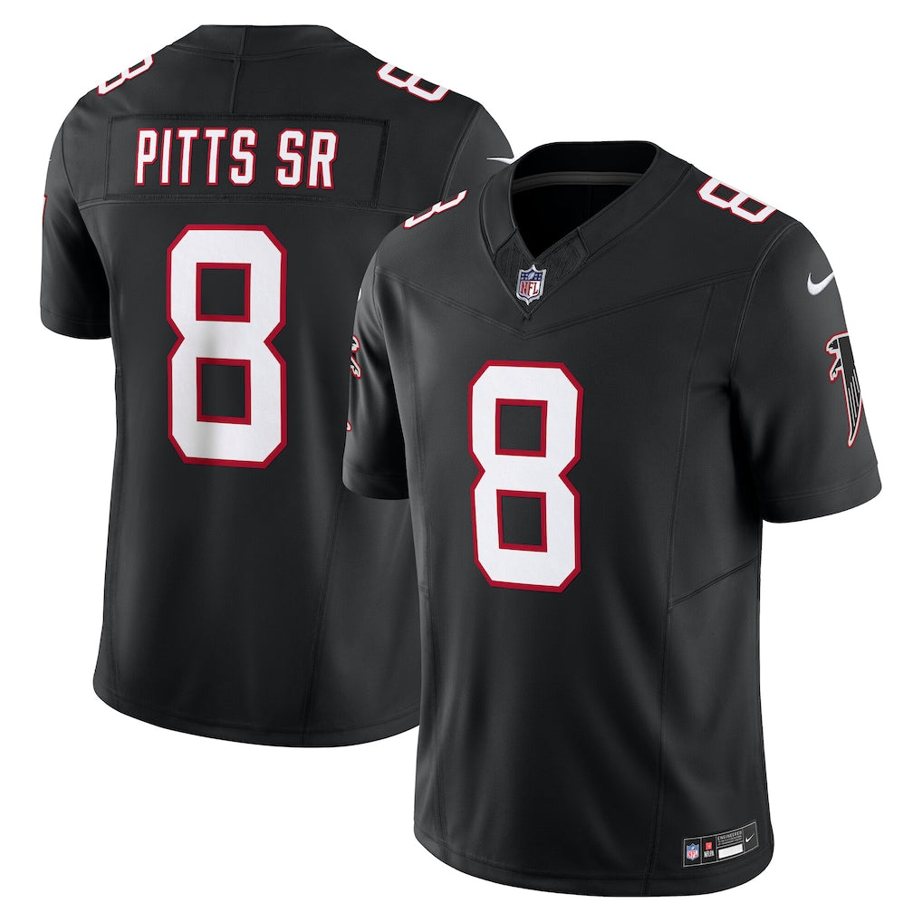 Kyle Pitts Sr. #8 Atlanta Falcons Football Jersey - Black