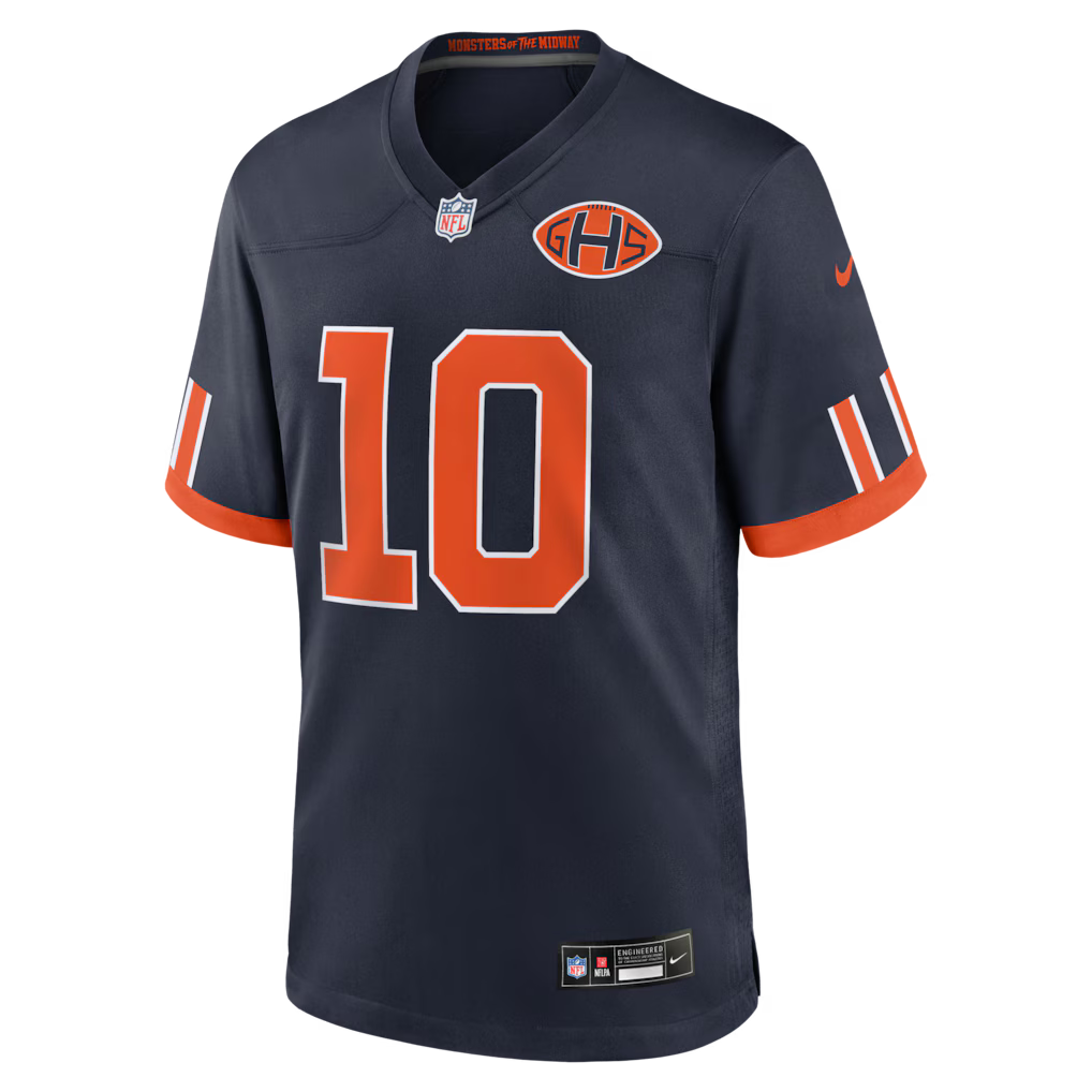 Luther Burden III #10 Chicago Bears 2026 Rivalries NFL jersey
