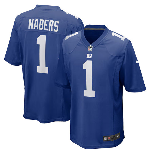 Malik Nabers New York Giants Player Game Jersey - Royal - NFL