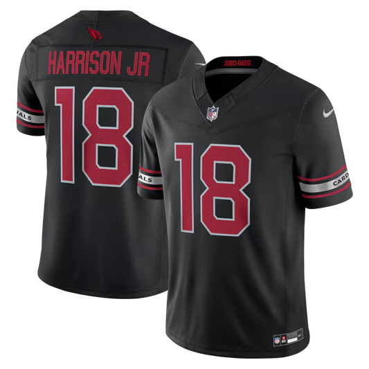 Marvin Harrison Jr. #18 Arizona Cardinals Black Football Fan Jersey