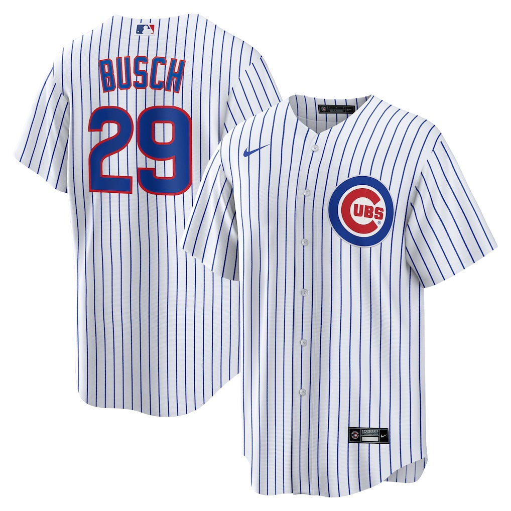 Michael Busch Chicago Cubs Jersey - White