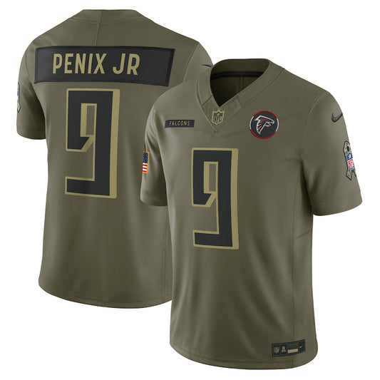 Michael Penix Jr. Atlanta Falcons 2025 Salute to Service Limited Jersey - Olive - NFL