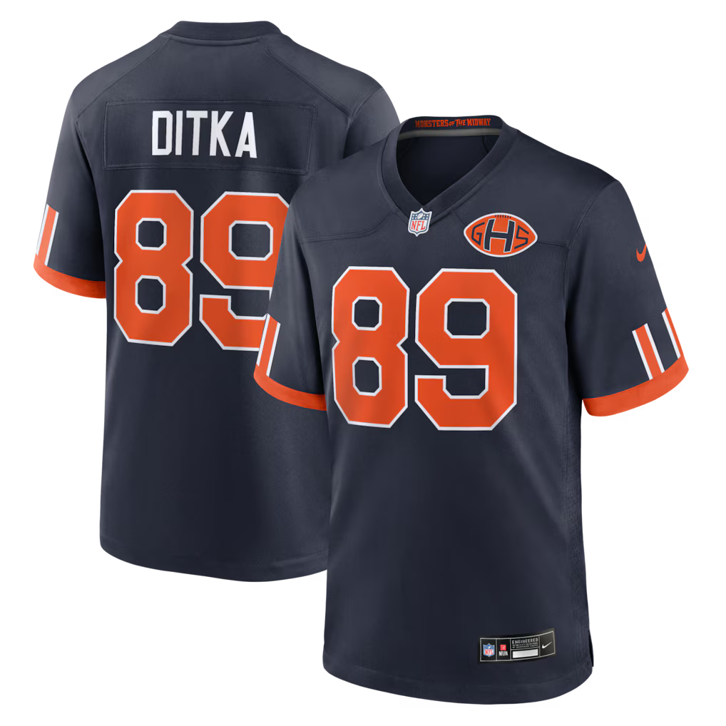Ditka Navy #89 Chicago Bears 2026 Rivalries NFL jersey