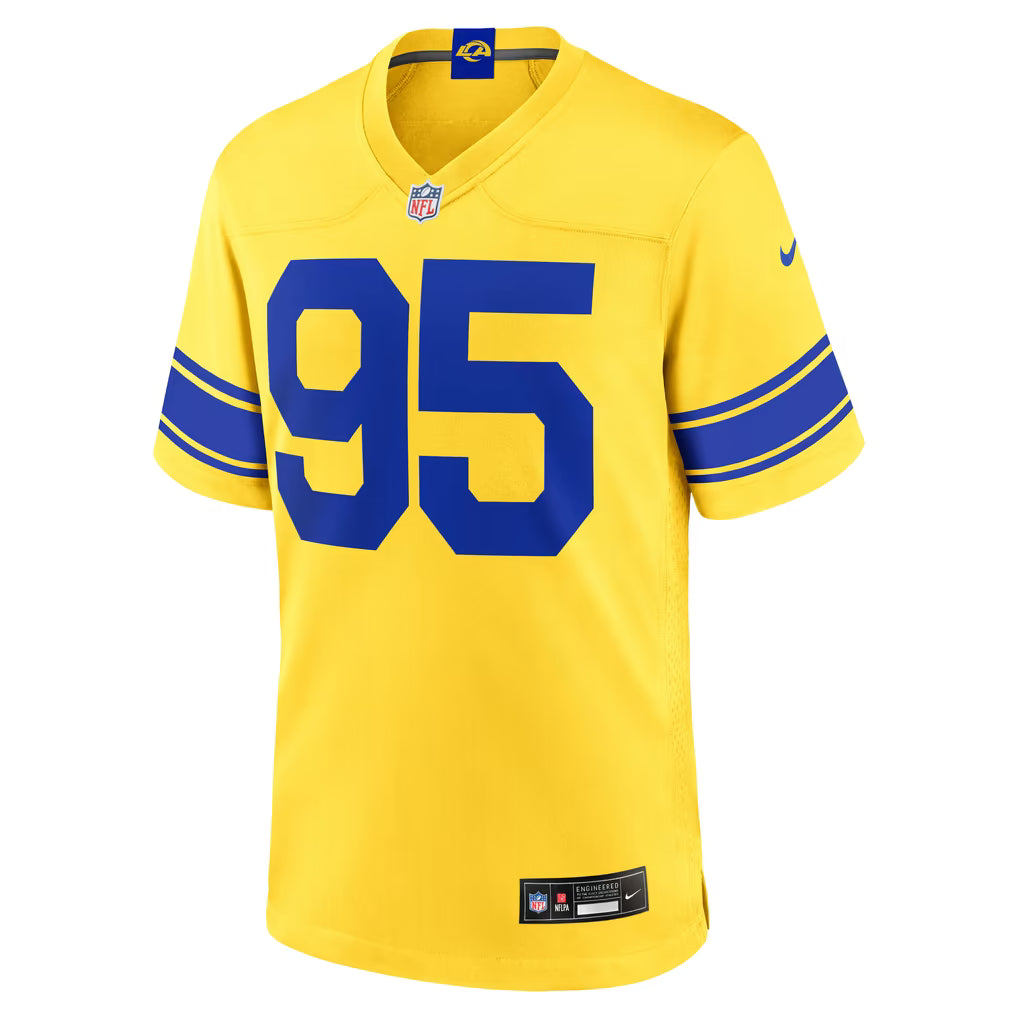 Myles Garrett #95 Los Angeles Rams Football Jersey