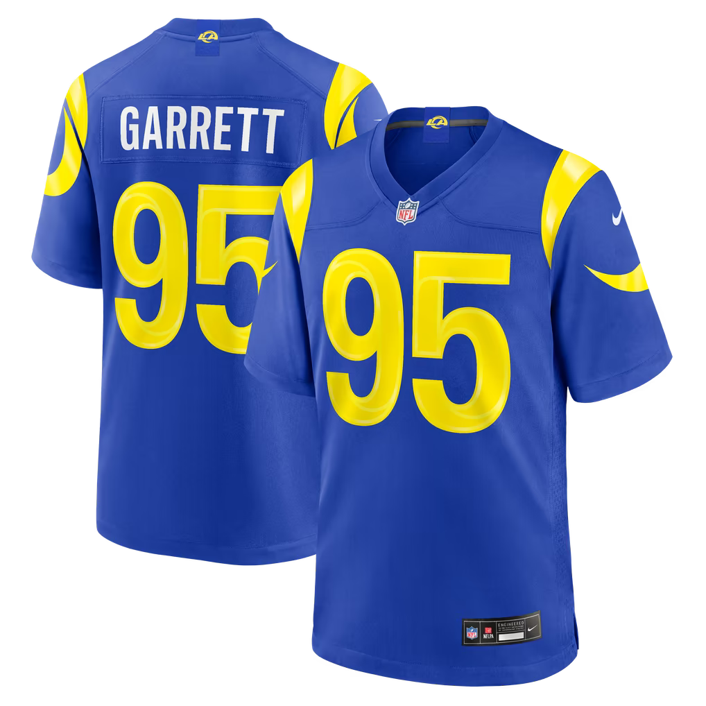 Myles Garrett #95 Los Angeles Rams Football Jersey