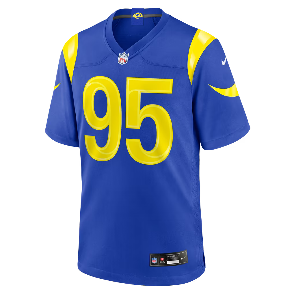 Myles Garrett #95 Los Angeles Rams Football Jersey