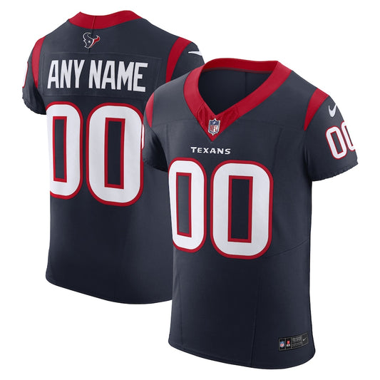 Houston Texans Vapor F.U.S.E. Elite Custom Jersey - Navy - NFL