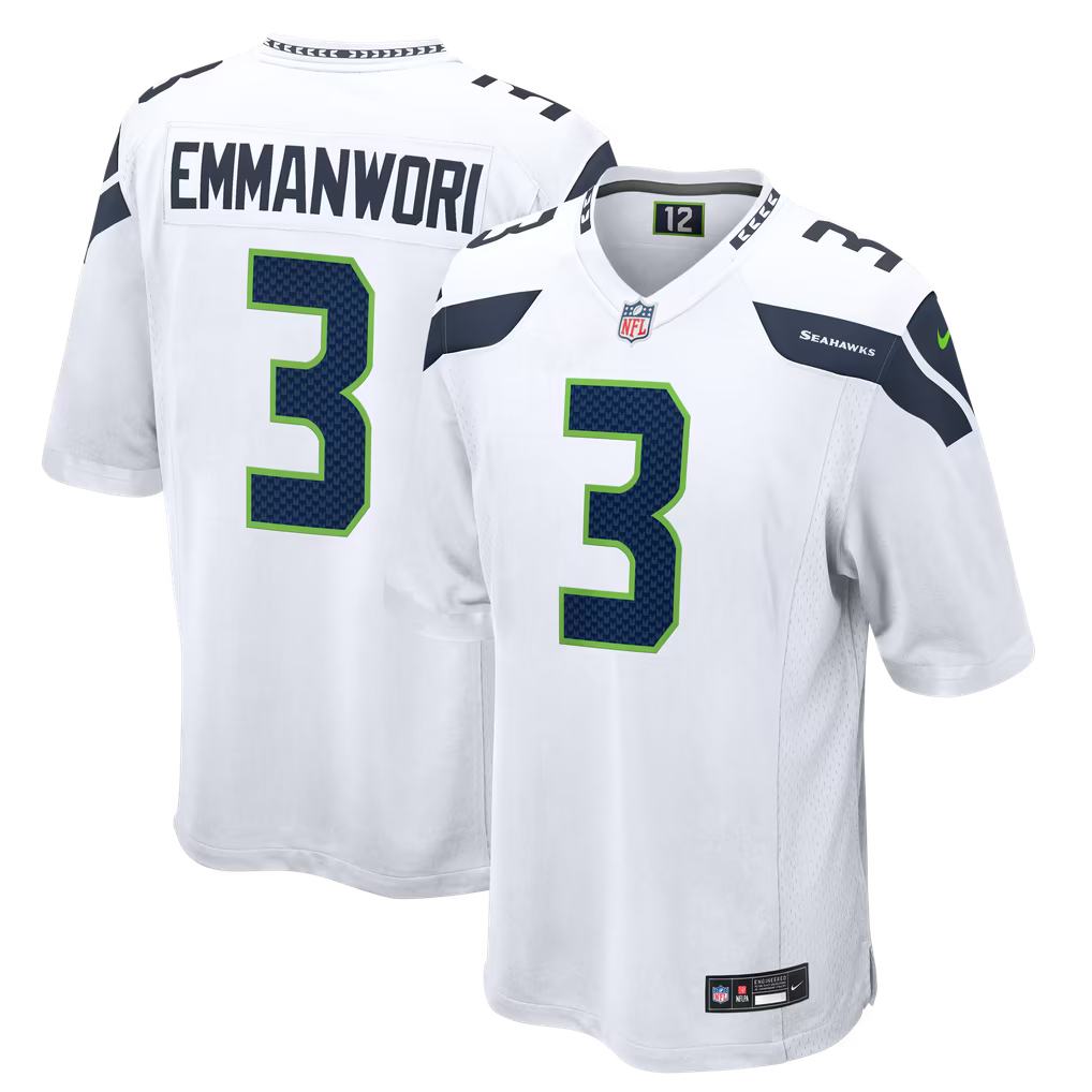 Nick Emmanwori #3 Seattle Seahawks Football Jersey