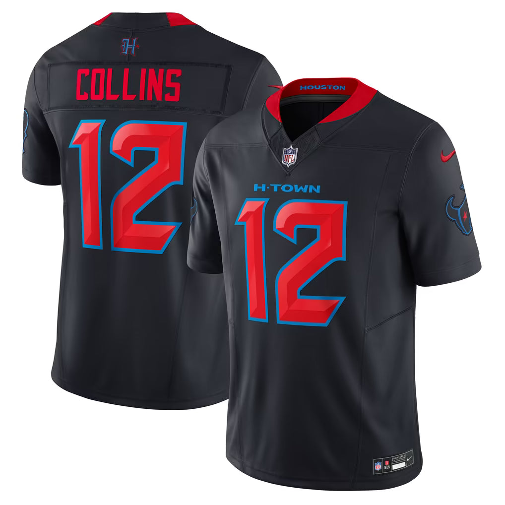 Nico Collins #12 Houston Texans Alternate 2 Vapor F.U.S.E. Limited Football Jersey