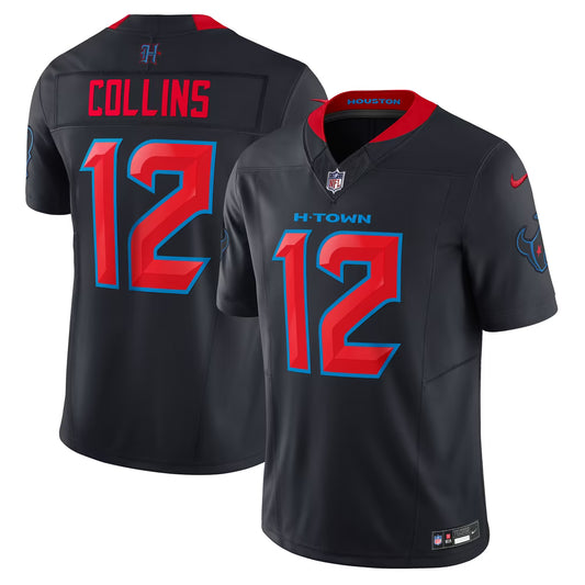 Nico Collins #12 Houston Texans Alternate 2 Vapor F.U.S.E. Limited Football Jersey