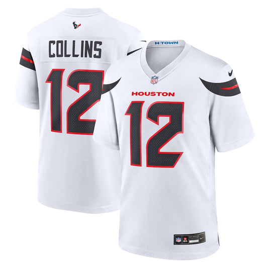 Nico Collins Houston Texans Game Jersey - White- NFL