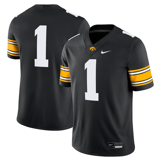 #1 Iowa Hawkeyes Game Jersey - Black - NCAA