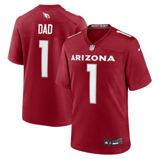 Number 1 Dad Arizona Cardinals  Game Jersey - Cardinal -NFL