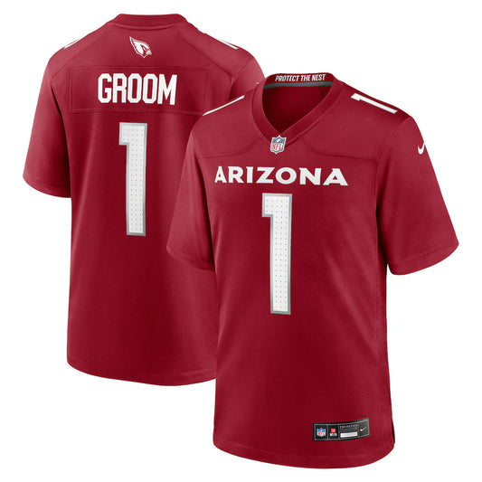 Number 1 Groom Arizona Cardinals Game Jersey - Cardinal -NFL