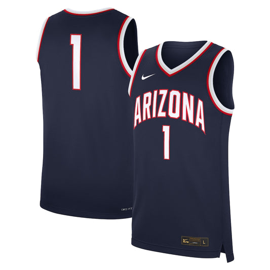 #1 Arizona Wildcats Road Jersey - Navy - NCAA