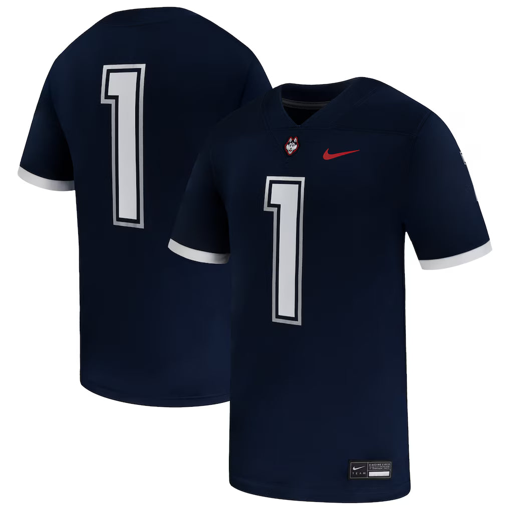 #1 UConn Huskies Game Jersey - Navy -