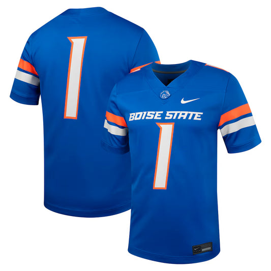 #1 Boise State Broncos Untouchable Football Jersey - Royal - NCAA