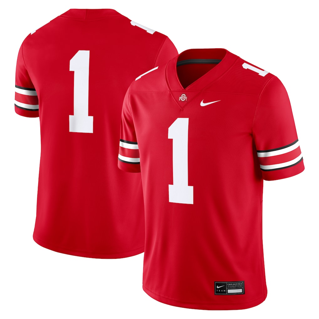 #1 Ohio State Buckeyes Game Jersey - Scarlet -