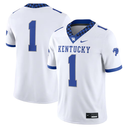 #1 Kentucky Wildcats Game Jersey - White - NCAA