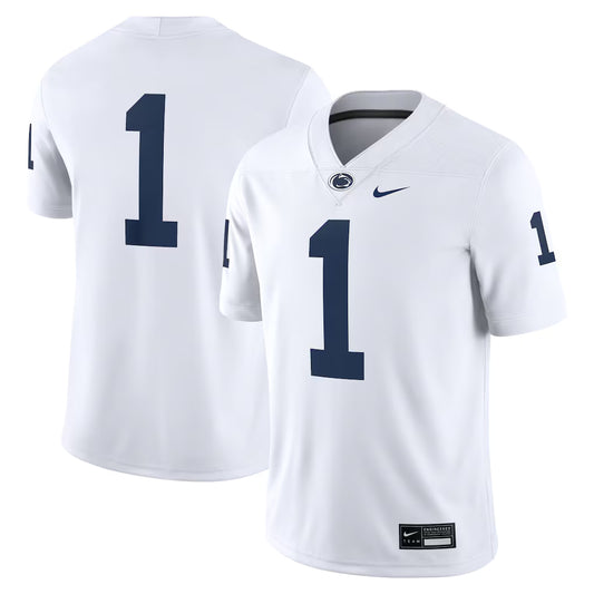 #1 Penn State Nittany Lions Game Jersey - White -