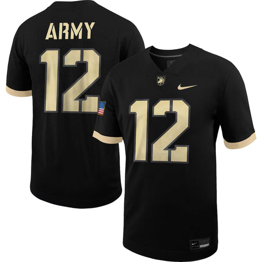 #12 Army Black Knights Untouchable Football Jersey - Black - NCAA