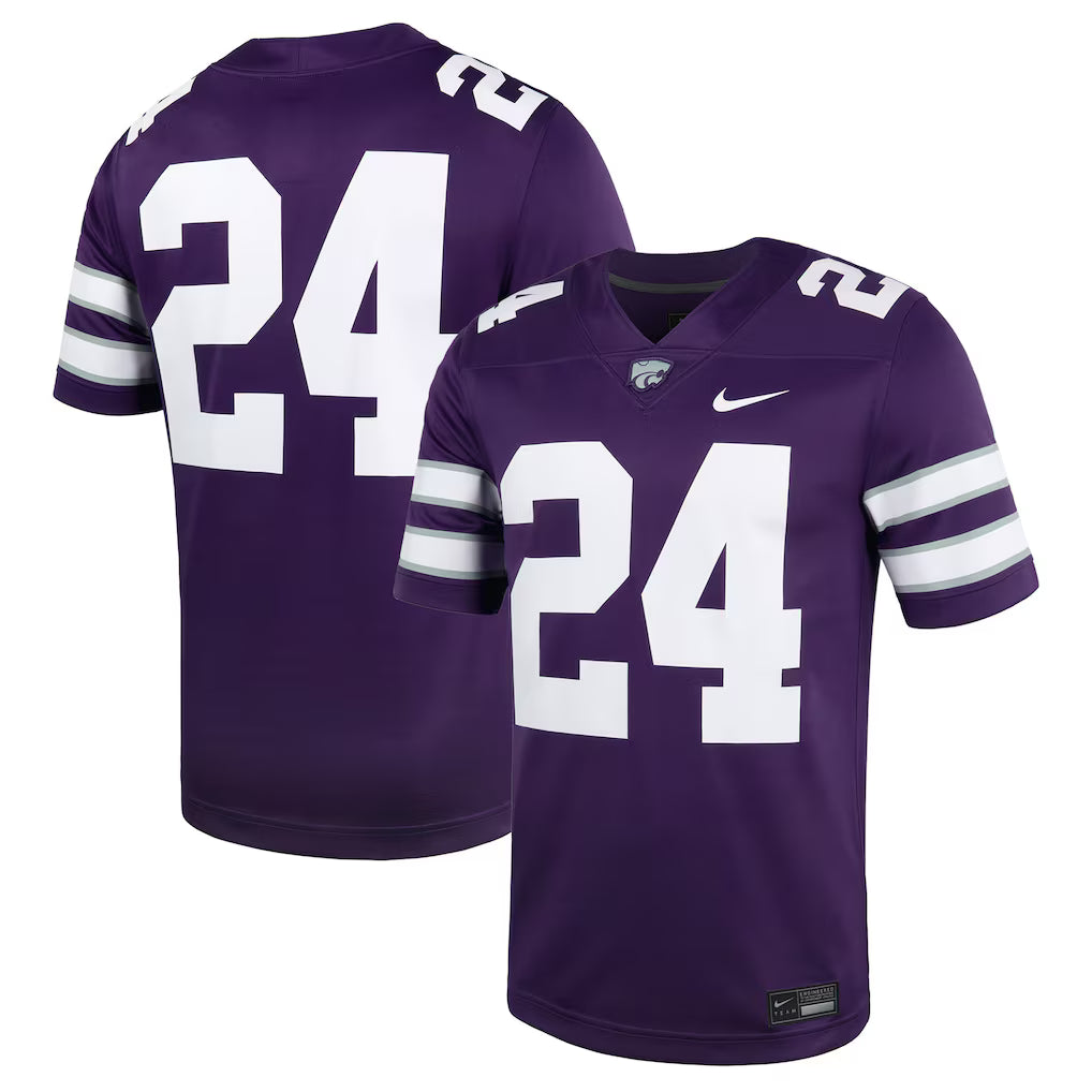#24 Kansas State Wildcats Untouchable Football Jersey – Purple - NCAA