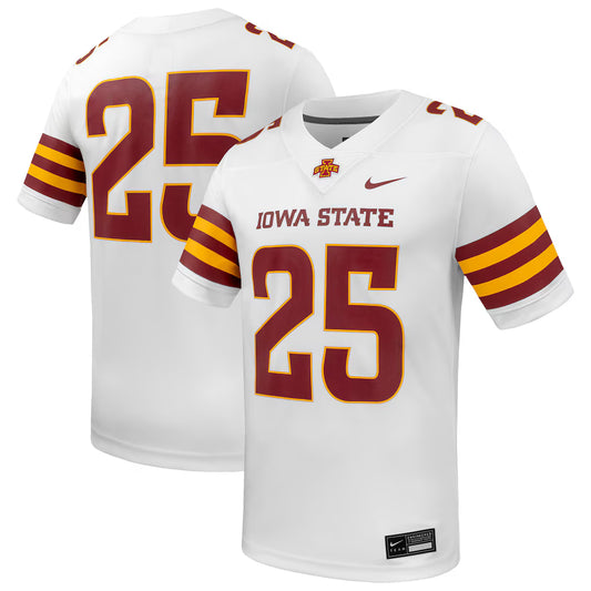 #25 Iowa State Cyclones Untouchable Game Jersey - White - NCAA