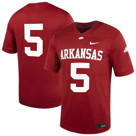 #5 Arkansas Razorbacks Untouchable Football Jersey – Cardinal - NCAA