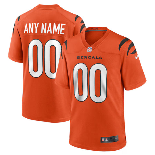 Cincinnati Bengals Alternate Game Custom Jersey - Orange - NFL