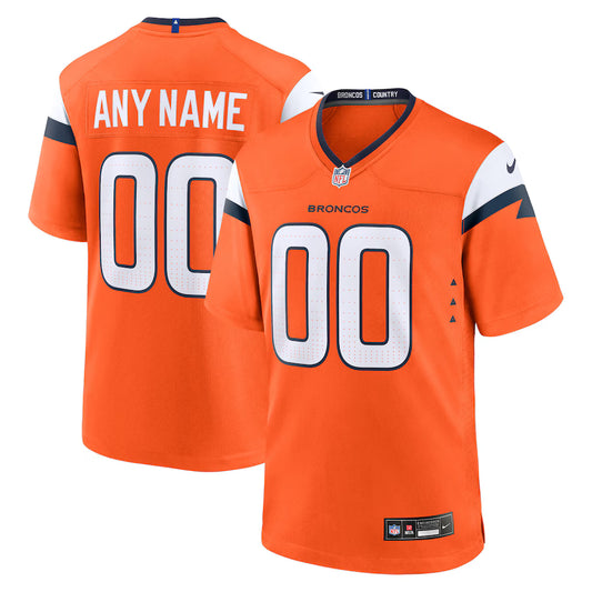Denver Broncos Mile High Collection Custom Game Jersey - Orange - NFL