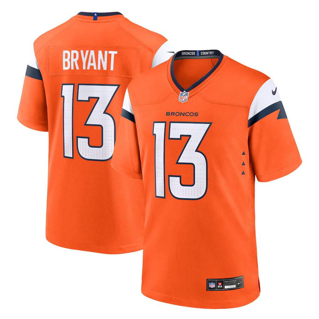 Pat Bryant #13 Denver Broncos Football Jersey