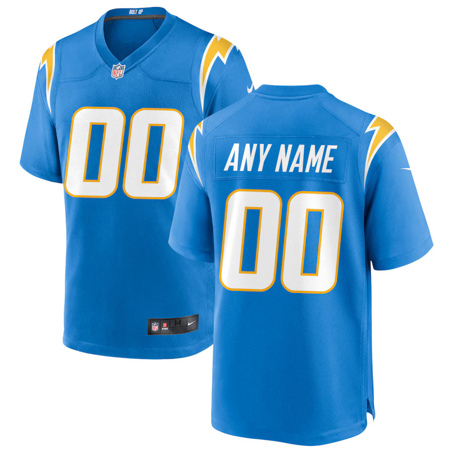 Los Angeles Chargers Custom Game Jersey - Powder Blue - NFL