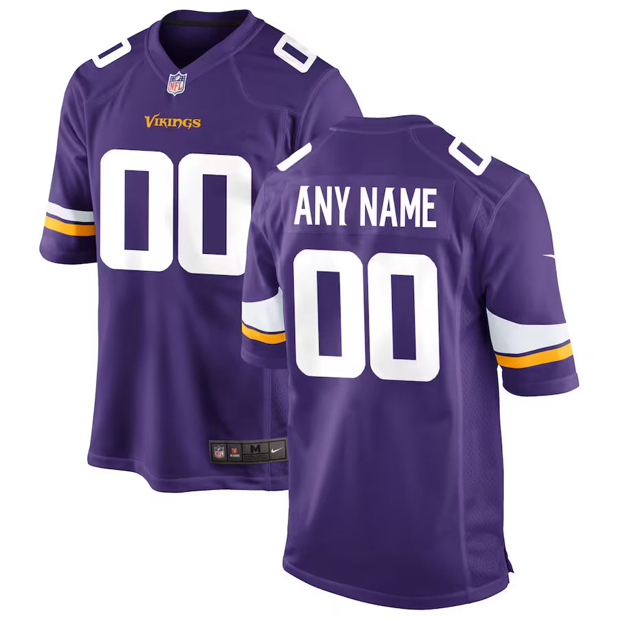 Minnesota Vikings Custom Game Jersey - Purple - NFL