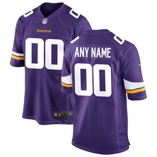 Minnesota Vikings Custom Game Jersey - Purple - NFL