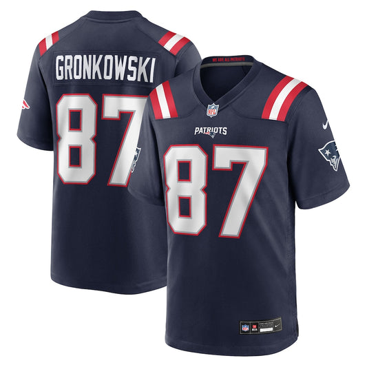 Rob Gronkowski #87 New England Patriots Football Jersey