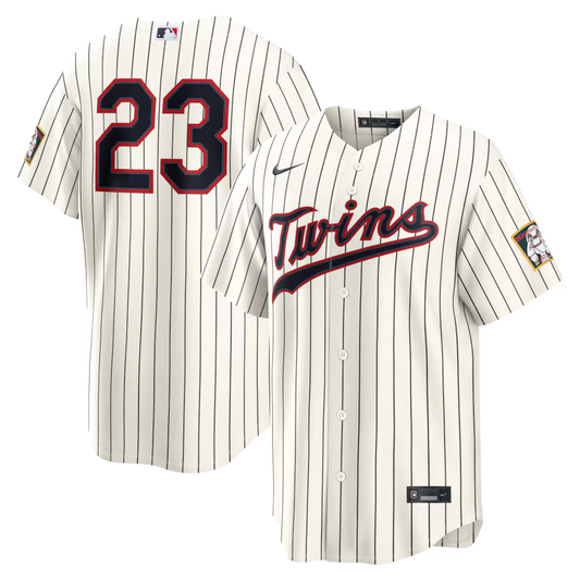 Royce Lewis #23 Minnesota Twins Baseball Jersey - Cream