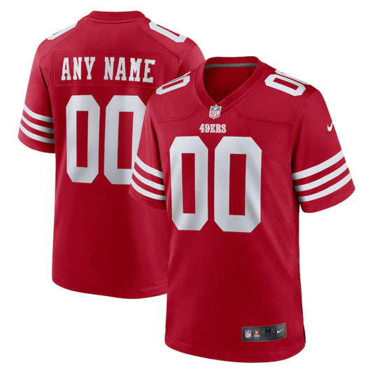 San Francisco 49ers Custom Jersey - Scarlet - NFL