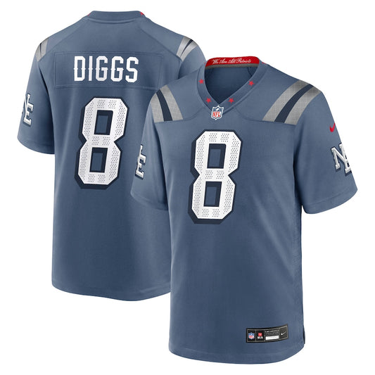 Stefon Diggs New England Patriots 2025 Rivalries Collection Game Jersey - Storm Blue - NFL