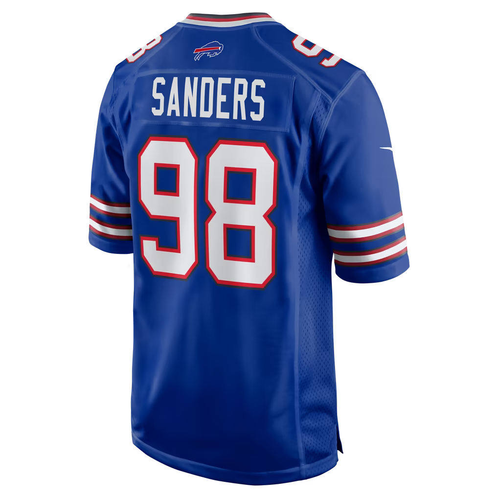T.J. Sanders #98 Buffalo Bills Football Jersey
