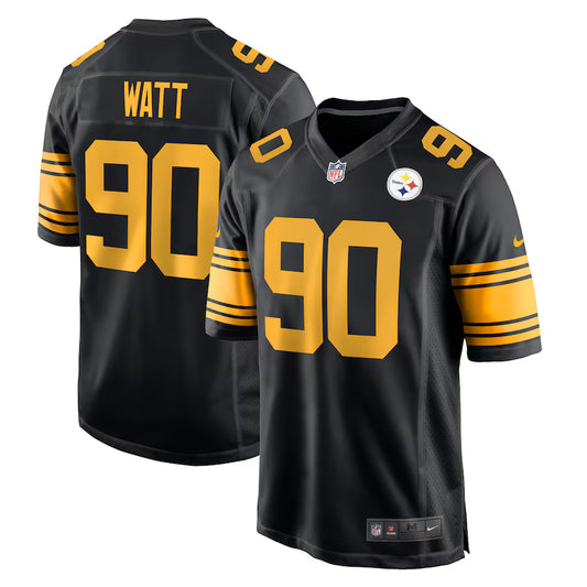 T.J. Watt Pittsburgh Steelers Alternate Game Jersey - Black - NFL