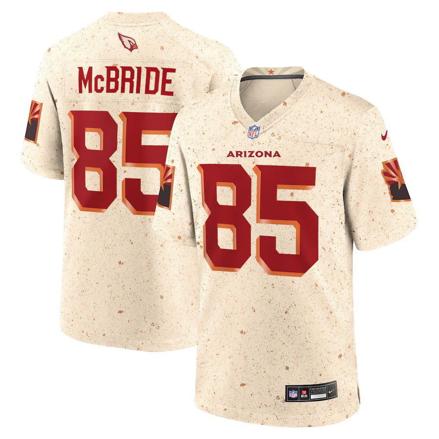 Trey McBride Arizona Cardinals  2025 Rivalries Collection Game Jersey - Natural-NFL